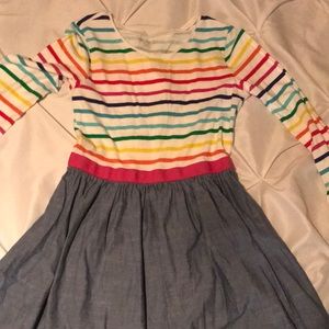 Rainbow striped dress childrens place